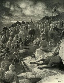 General Ian Hamilton Thanking the Gordons for their Attack at the Battle of Doornkop 1901. Creator: Samuel Begg