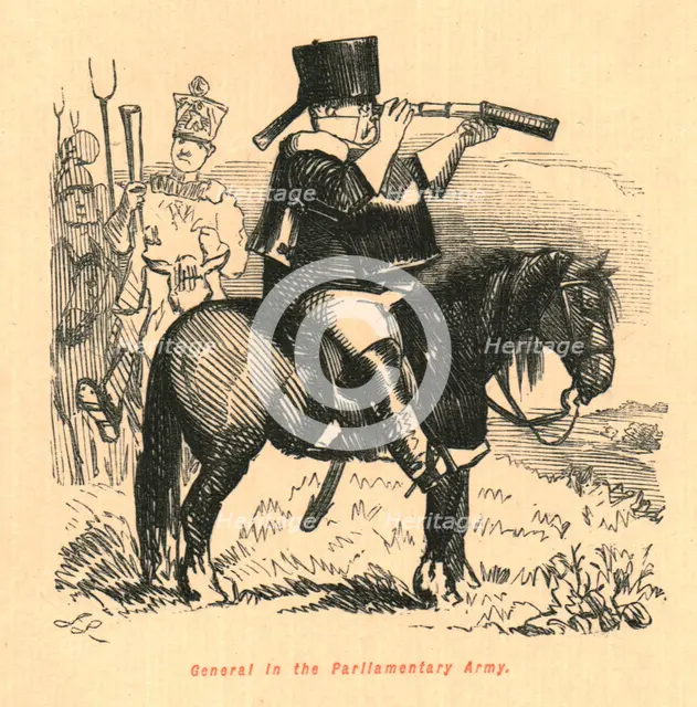 'General in the Parliamentary Army', 1897.  Creator: John Leech.