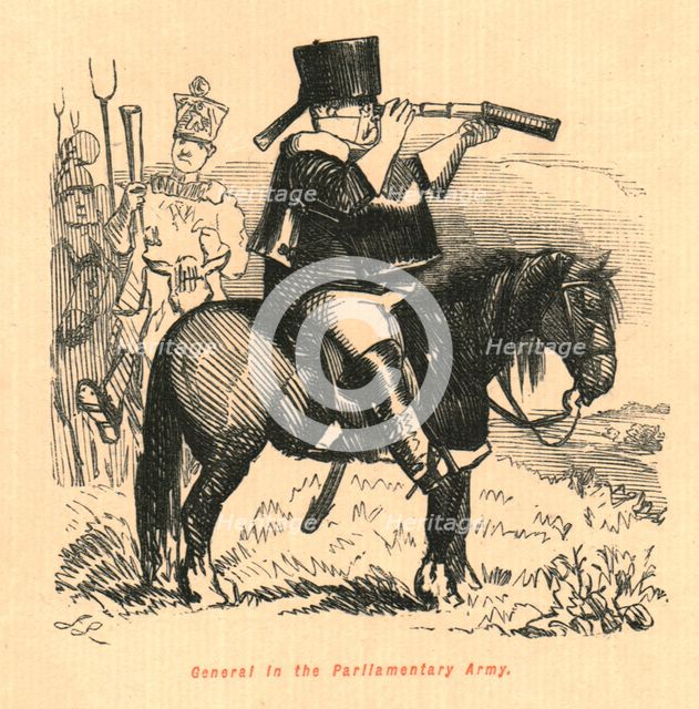 'General in the Parliamentary Army', 1897.  Creator: John Leech.