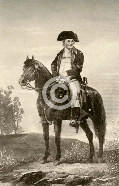 'General Israel Putnam, showing uniform of a Continental trooper', c1770, (1937). Creator: Unknown.