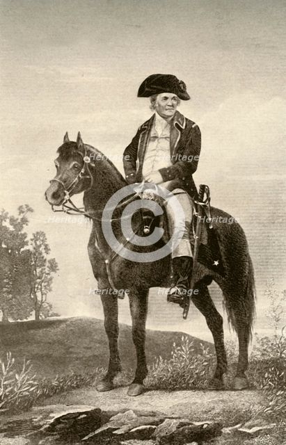 'General Israel Putnam, showing uniform of a Continental trooper', c1770, (1937). Creator: Unknown.