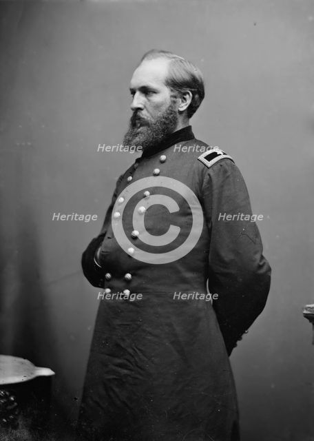General James Garfield, US Army, between 1855 and 1865. Creator: Unknown.