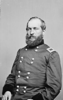 General James Garfield, US Army, between 1855 and 1865. Creator: Unknown