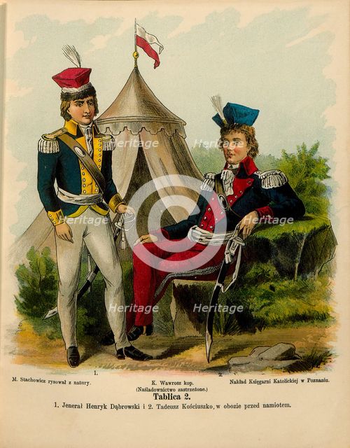 General Jan Henryk Dabrowski and Tadeusz Kosciuszko, Early 19th century.