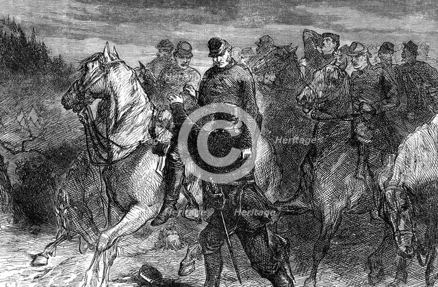 'General Jackson mortally wounded', (late 19th century). Artist: Unknown