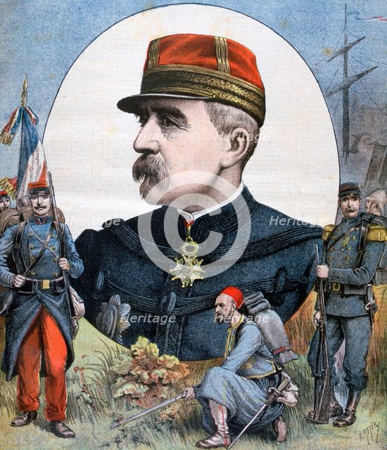 General Jacques Duchesne, commander of the French expeditionary force to Madagascar, 1894. Artist: Henri Meyer