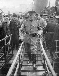 General John Joseph Black Jack Pershing arriving in Boulogne, June 1917, (1926)