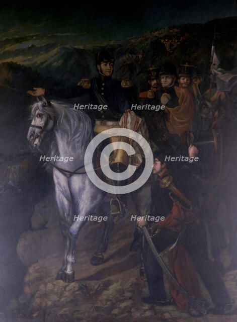 General José de San Martín after crossing the Andes.