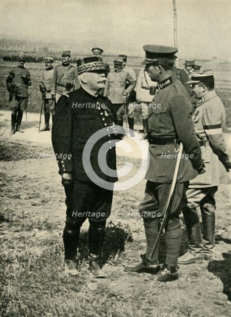 General Joseph Joffre and King Albert I, First World War, c1915, (c1920). Creator: Unknown.