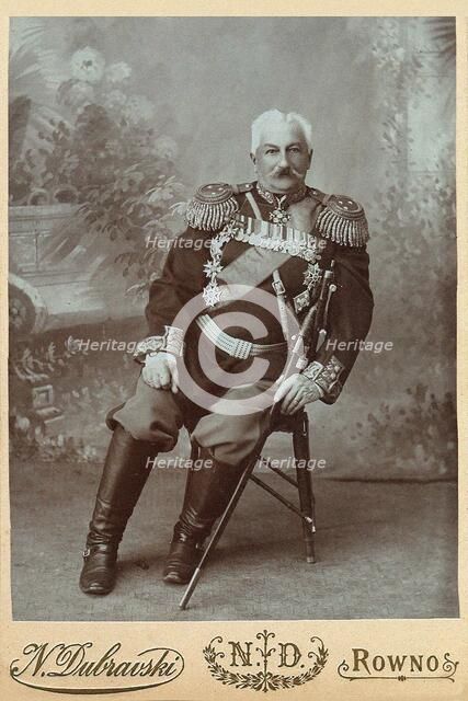 General Konstantin Pavlovich Prezhbyano (1840-1905), 1888. Creator: Photo studio N. Dubravski, Rowno  .