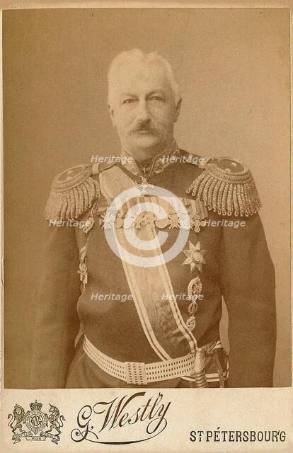 General Konstantin Pavlovich Prezhbyano (1840-1905). Creator: Photo studio E. Westly & Co.