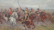 General Lasalle (1775-1809) in the Battle of Wagram, 1906