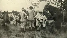 General Lawton Learning from Cuban Officers...June 30th Spanish-American War, 1898, (1899). Creator: Burr McIntosh