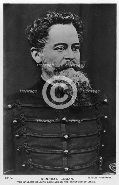 'General Leman, the gallant Belgian commander and defender of Liege', c1914-c1918. Artist: Topical Press Agency