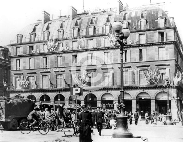 General Leclerc's French troops in central Paris, August 1944. Artist: Unknown