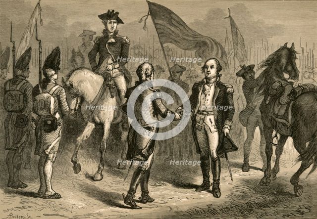 'General Lincoln Receiving Cornwallis's Sword from General O'Hara', (1877). Creator: Albert Bobbett.