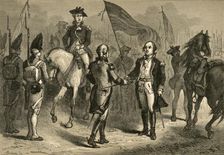 General Lincoln Receiving Cornwallis's Sword from General O'Hara (1877). Creator: Albert Bobbett