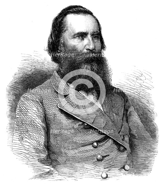 General Longstreet, of the army of the Confederate States of America - from a photograph, 1864. Creator: Unknown.