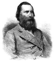 General Longstreet, of the army of the Confederate States of America - from a photograph, 1864. Creator: Unknown