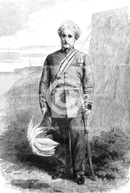 General Lord Clyde, G.C.B., K.S.I., 1862. Creator: W Thomas.