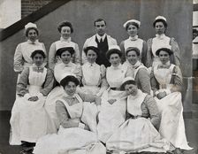 General Lying In Hospital, York Road, Lambeth: group of nurses, 1908. Creator: Unknown