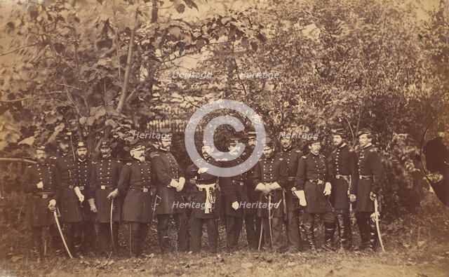 General McClellan and Staff, ca. 1863. Creator: Attributed to Alexander Gardner.