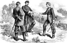 General McClellan at the battle of Antietam, American Civil War, 1862 (c1880)