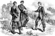 General McClellan at the battle of Antietam, American Civil War, 1862 (c1880)