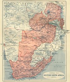 General Map of British South Africa 1900. Creator: Unknown