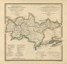 General Map of Ekaterinoslav Province: Showing Postal and Major Roads, Stations and the..., 1821. Creators: Vasilii Petrovich Piadyshev, Iwanoff