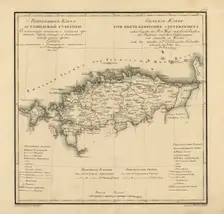General Map of Estland Province: Showing Postal and Major Roads, Stations and..., 1820. Creators: Vasilii Petrovich Piadyshev, Faleleef