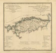 General Map of Estland Province: Showing Postal and Major Roads, Stations and..., 1820. Creators: Vasilii Petrovich Piadyshev, Faleleef