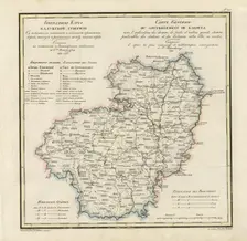 General Map of Kaluga Province: Showing Postal and Major Roads, Stations and..., 1822. Creators: Vasilii Petrovich Piadyshev, Faleleef