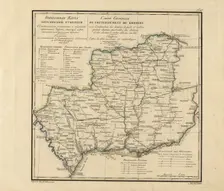 General Map of Kherson Province: Showing Postal and Major Roads, Stations and..., 1821. Creators: Vasilii Petrovich Piadyshev, Faleleef