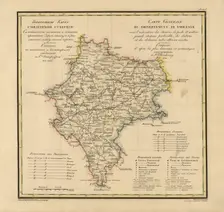 General Map of Moscow Province: Showing Postal and Major Roads, Stations and the.., 1821. Creators: Vasilii Petrovich Piadyshev, Faleleef