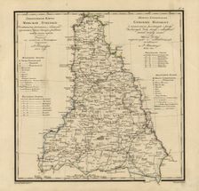 General Map of Minsk Province: Showing Postal and Major Roads, Stations and the..., 1821. Creators: Vasilii Petrovich Piadyshev, Iwanoff