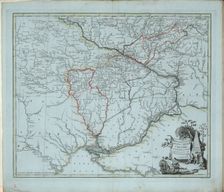General Map of Novorossiysk Governorate, 1779. Creator: Islenyev, Ivan Ivanovich
