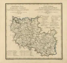 General Map of Pskov Province: Showing Postal and Major Roads, Stations and the Distance ..., 1820. Creator: Vasilii Petrovich Piadyshev