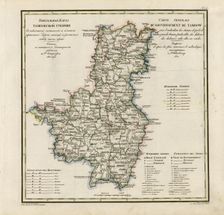 General Map of Tambov Province: Showing Postal and Major Roads, Stations and the..., 1822. Creators: Vasilii Petrovich Piadyshev, Ieremin