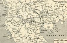 General Map of the Balkan Operations in the Autumn of 1916 1917. Creator: Unknown