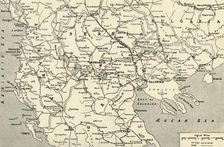 General Map of the Balkan Operations in the Autumn of 1916 1917. Creator: Unknown