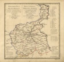 General Map of the Polish Empire: Showing Postal and Major Roads, Stations and the..., 1820. Creators: Vasilii Petrovich Piadyshev, Frolov