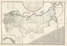 General Map of the Russian Empire and the Neighboring Polish.., 1827. Creators: Vasilii Petrovich Piadyshev, Ieremin