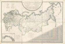 General Map of the Russian Empire and the Neighboring Polish.., 1827. Creators: Vasilii Petrovich Piadyshev, Ieremin
