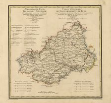 General Map of Tver Province: Showing Postal and Major Roads, Stations and the..., 1821. Creators: Vasilii Petrovich Piadyshev, Iwanoff