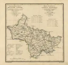 General Map of Vitebsk Province: Showing Postal and Major Roads, Stations and the..., 1820. Creators: Vasilii Petrovich Piadyshev, Iwanoff