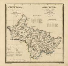 General Map of Vitebsk Province: Showing Postal and Major Roads, Stations and the..., 1820. Creators: Vasilii Petrovich Piadyshev, Iwanoff