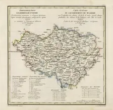 General Map of Vladimir Province: Showing Postal and Major Roads, Stations and the..., 1822. Creators: Vasilii Petrovich Piadyshev, Ieremin