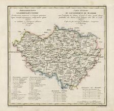 General Map of Vladimir Province: Showing Postal and Major Roads, Stations and the..., 1822. Creators: Vasilii Petrovich Piadyshev, Ieremin