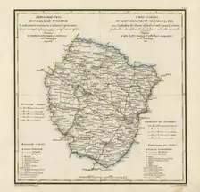 General Map of Yaroslavl Province: Showing Postal and Major Roads, Stations and the..., 1822. Creators: Vasilii Petrovich Piadyshev, Ieremin